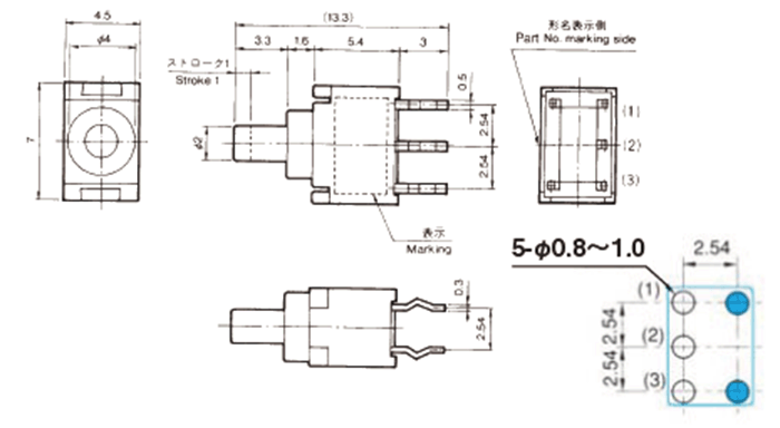 Dimension of Fujisoku FP1F-2M-Z