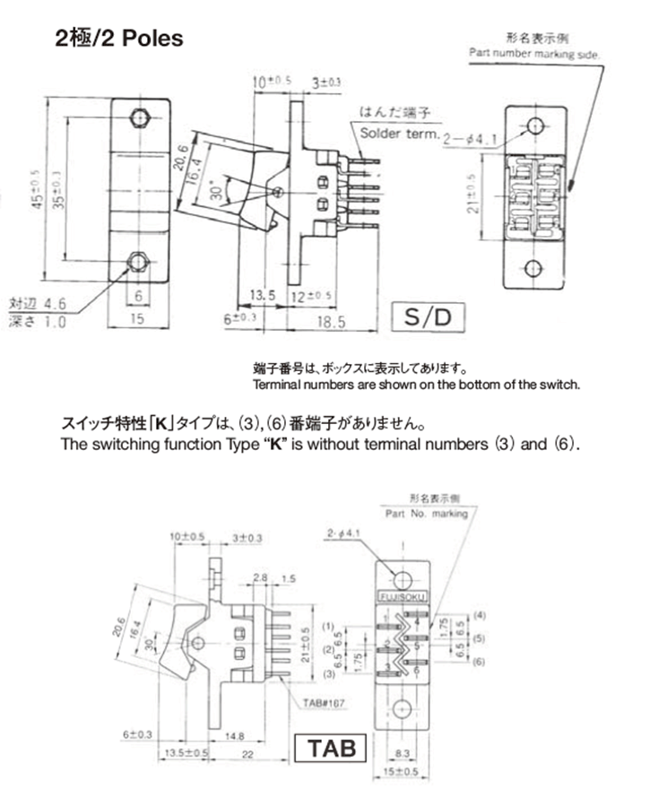 Dimension of Fujisoku HLC208