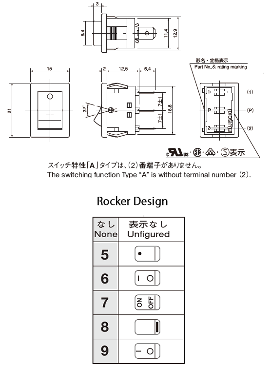 Dimension of Fujisoku SLE6A TAB