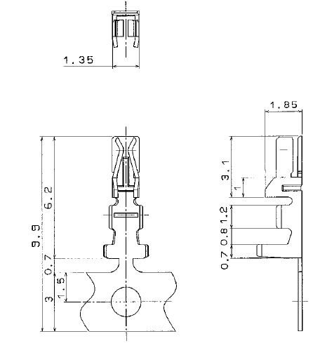 Hirose Electric Cable to board/relay connectors DF11-22SCF  1reel