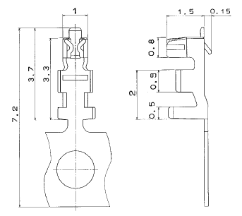 Hirose Electric Cable to board/relay connectors DF13-2630SCFA  1reel