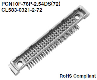 Hirose Electric Cable to board/relay connectors PCN10F-78P-2.54DS(72)  30pcs