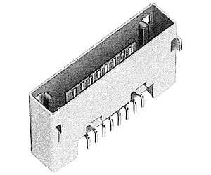 Hirose Electric Square shaped connectors 3260B-12S1(55)  1000pcs