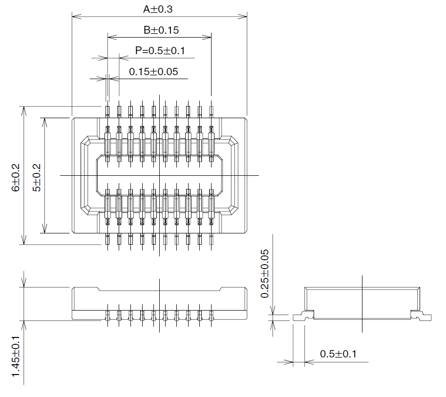 Dimension_HRS_DF23C_receptacle.