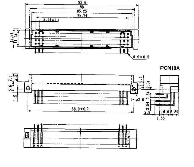 Dimension_PCN10A-128P-2.54DS.