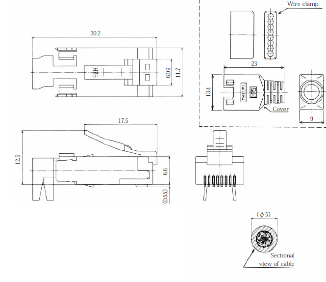 Dimension of TM11AP1-88P