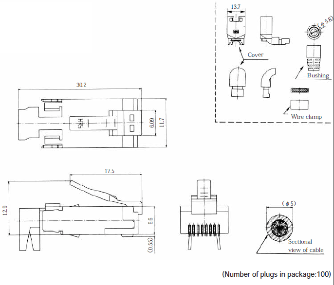 Dimension of TM11APA1-88P