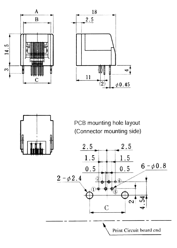 Dimension of TM5RE2