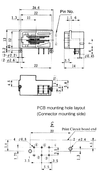 Dimension of TM5RF-66