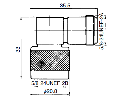 Dimension of UG-27CU.