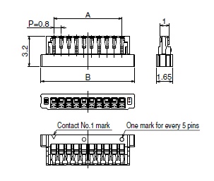 Dimensions of DF52-P-C