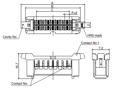 Dimentions of DF51-DS-2C