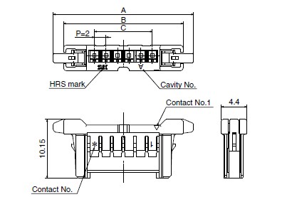 Dimentions of DF51-S-2C