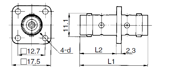 Dimension of hrs ug-414u.