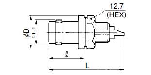 Dimension of hrs ug straightplug.