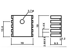 Lsi Cooler With pin fixed for PCB 1919-9  500pcs