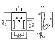 Lsi Cooler With pin fixed for PCB 2025-5  500pcs