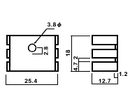 Lsi Cooler With pin fixed for PCB 2518-12  500pcs