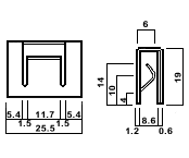 Lsi Cooler With pin fixed for PCB 2519-8  100pcs