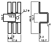 Lsi Cooler With pin fixed for PCB 4417-12  500pcs