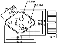 Lsi Cooler With pin fixed for PCB 4735-12  500pcs