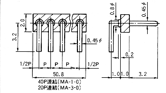 Mac8 Connectors for PCB MA-1-0  100pcs