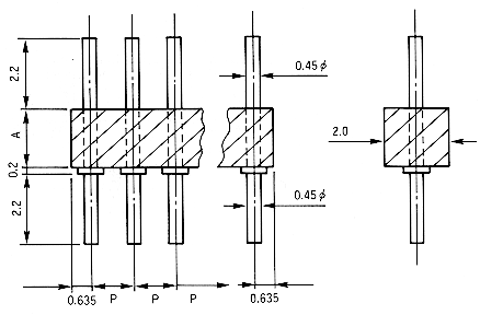 Mac8 Connectors for PCB MB-3-4.0H  100pcs