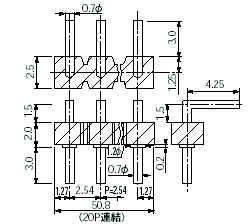 Mac8 Connectors for PCB MLZ-001  100pcs