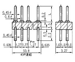 Mac8 Connectors for PCB MXW-1-7  100pcs