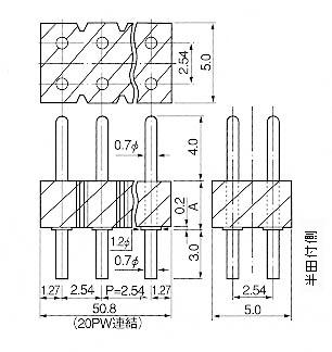 Mac8 Connectors for PCB OWW-3-17.5  100pcs