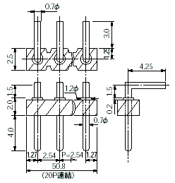 Mac8 Connectors for PCB OWZ-001  100pcs