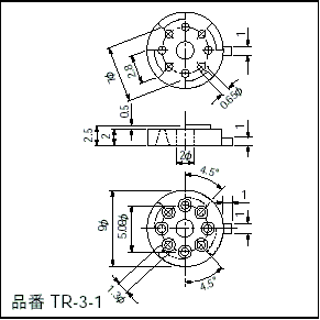 Mac8 Transistor spacers TR-3-1  1000pcs