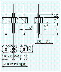 Mac8 Connectors for PCB WCA-20-2  100pcs