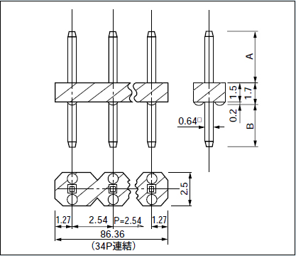 Mac8 Connectors for PCB WL-12-16  100pcs