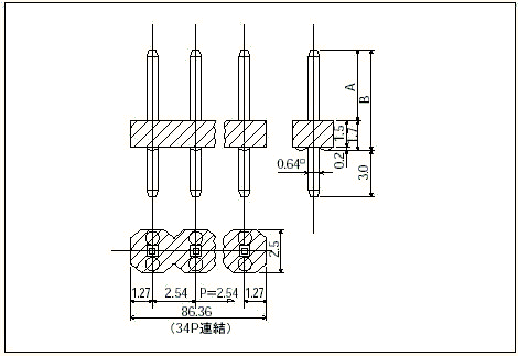 Mac8 Connectors for PCB WL-8  100pcs