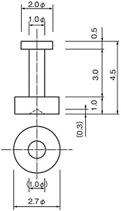 Dimensions of WTS-3-4.5-B