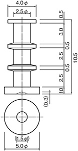 Dimensions of WTS-5-10.5-B