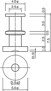 Dimensions of WTS-5-7.5-B