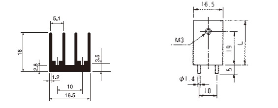 Mizutani Electric With pin fixed for PCB BPUE16-30  1000pcs