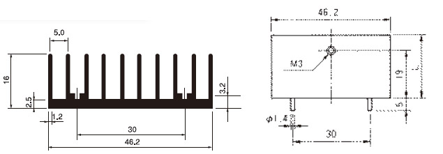 Mizutani Electric With pin fixed for PCB BPUE46-25  1000pcs