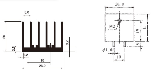 Mizutani Electric With pin fixed for PCB BPUG26-30  100pcs