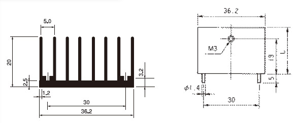 Mizutani Electric With pin fixed for PCB BPUG36-25  1000pcs