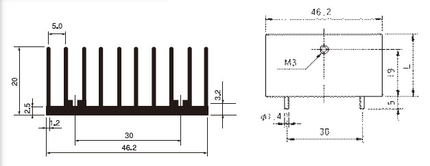 Mizutani Electric With pin fixed for PCB BPUG46-30  100pcs