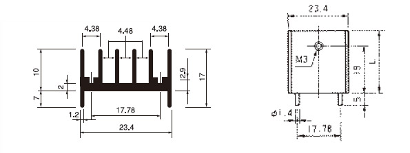 Mizutani Electric With pin fixed for PCB BPUH26-30  100pcs