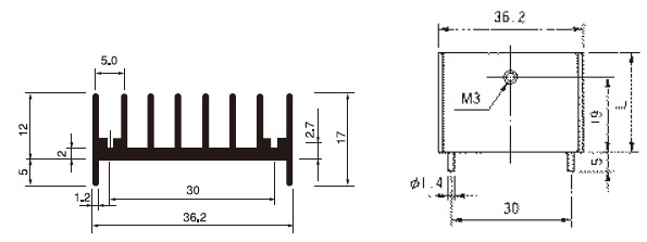 Mizutani Electric With pin fixed for PCB BPUH36-25  100pcs