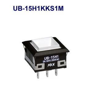 NKK Switches Illuminated pushbutton switches UB-15H1KKS1Y-AYK  20pcs
