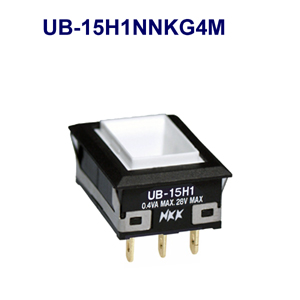 NKK Switches Illuminated pushbutton switches UB-15H1NNKG4Y-ENK  20pcs