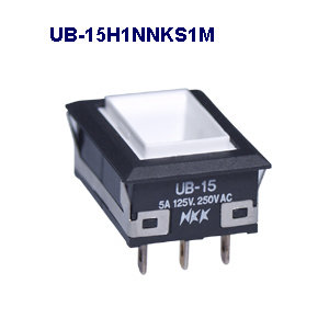 NKK Switches Illuminated pushbutton switches UB-15H1NNKS1M-ENS  20pcs