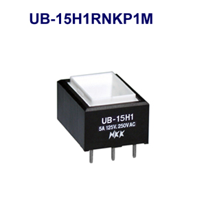 NKK Switches Illuminated pushbutton switches UB-15H1RNKP1R-GNS  20pcs
