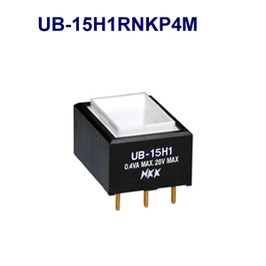 NKK Switches Illuminated pushbutton switches UB-15H1RNKP4M-ENS  20pcs